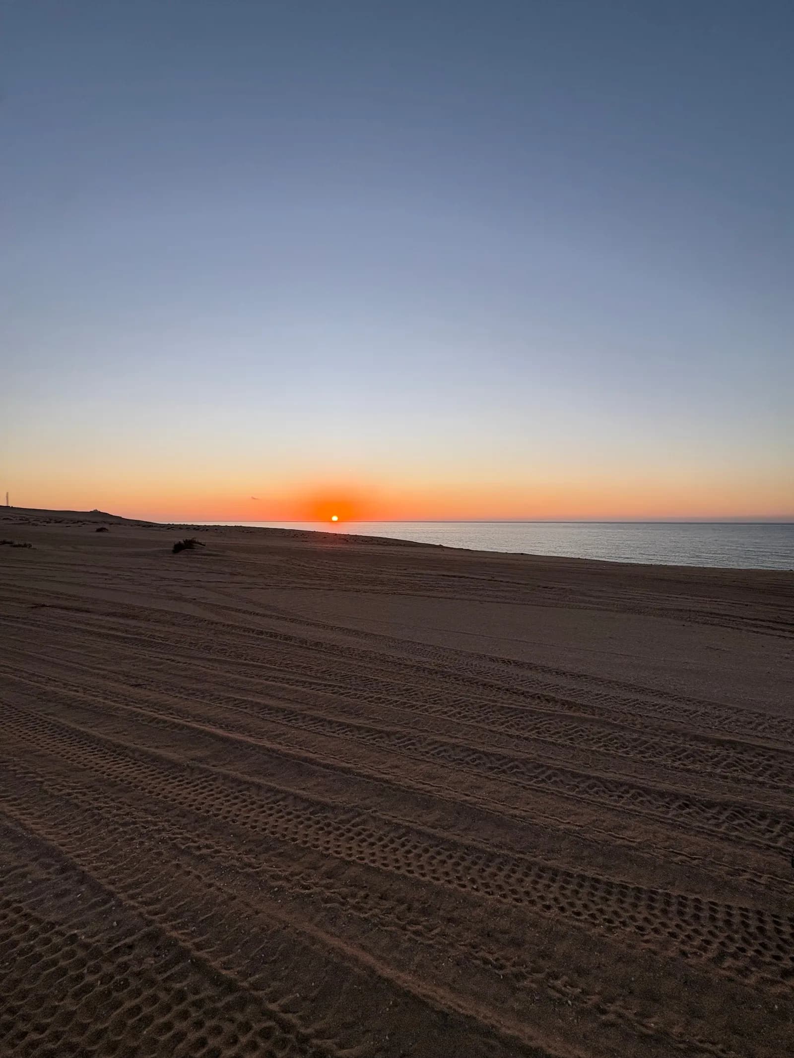 Sunset over the coastal dunes